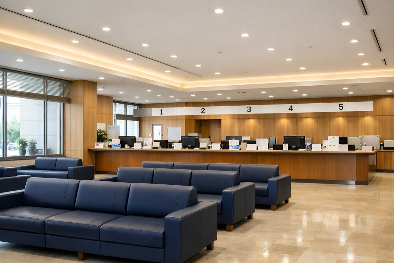 Bank branch lobby