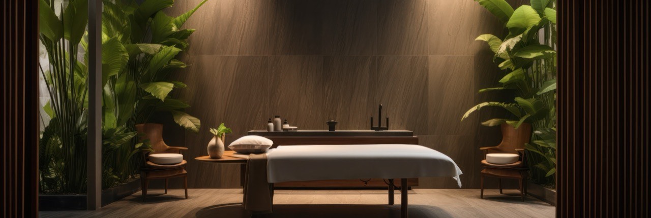 Spa treatment room